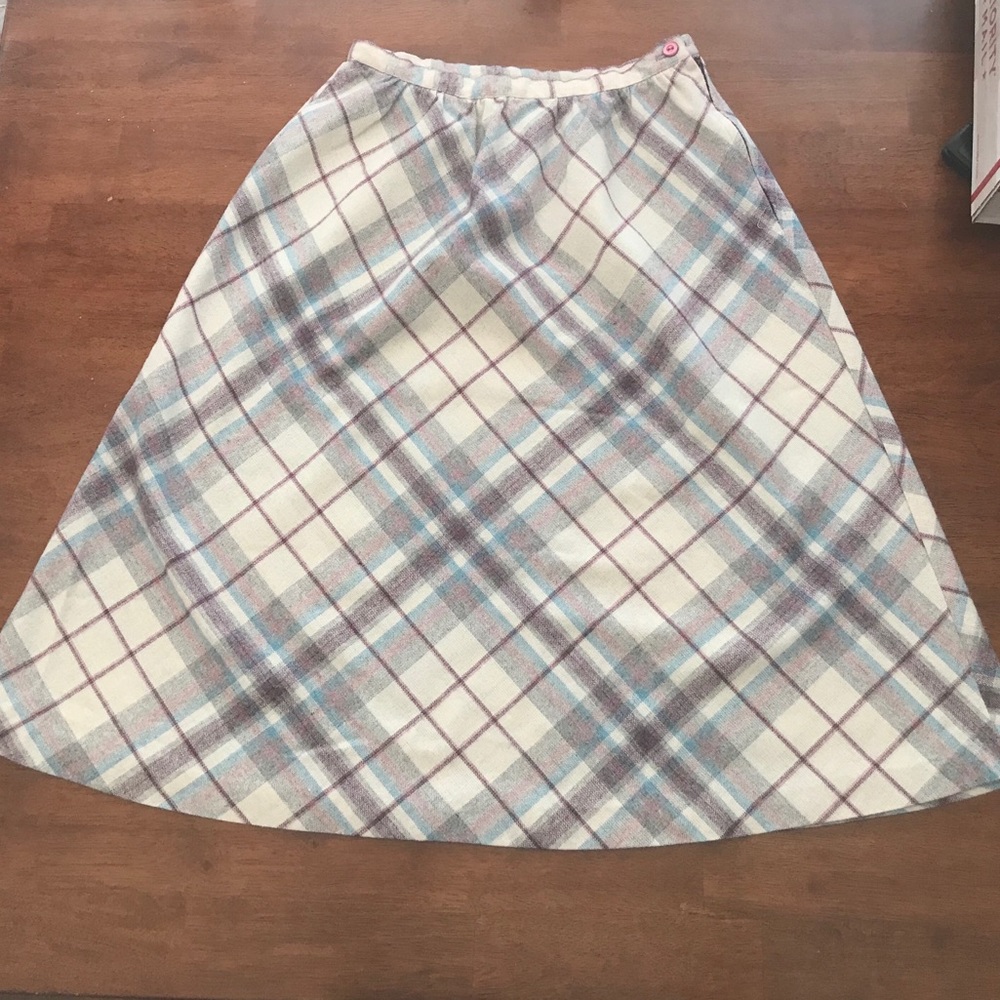 Vintage Plaid Skirt